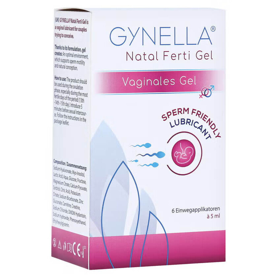 Gynella Natal Ferti Gleitgel, 6 x 5 ml, Heaton