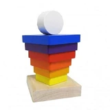 Holzspielzeug Pyramide 1, +18 Monate, Cubika