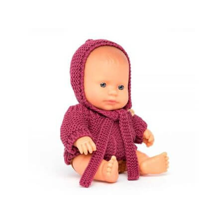 Pädagogische Babypuppe, 21 cm, Kaukasischer Junge, Miniland