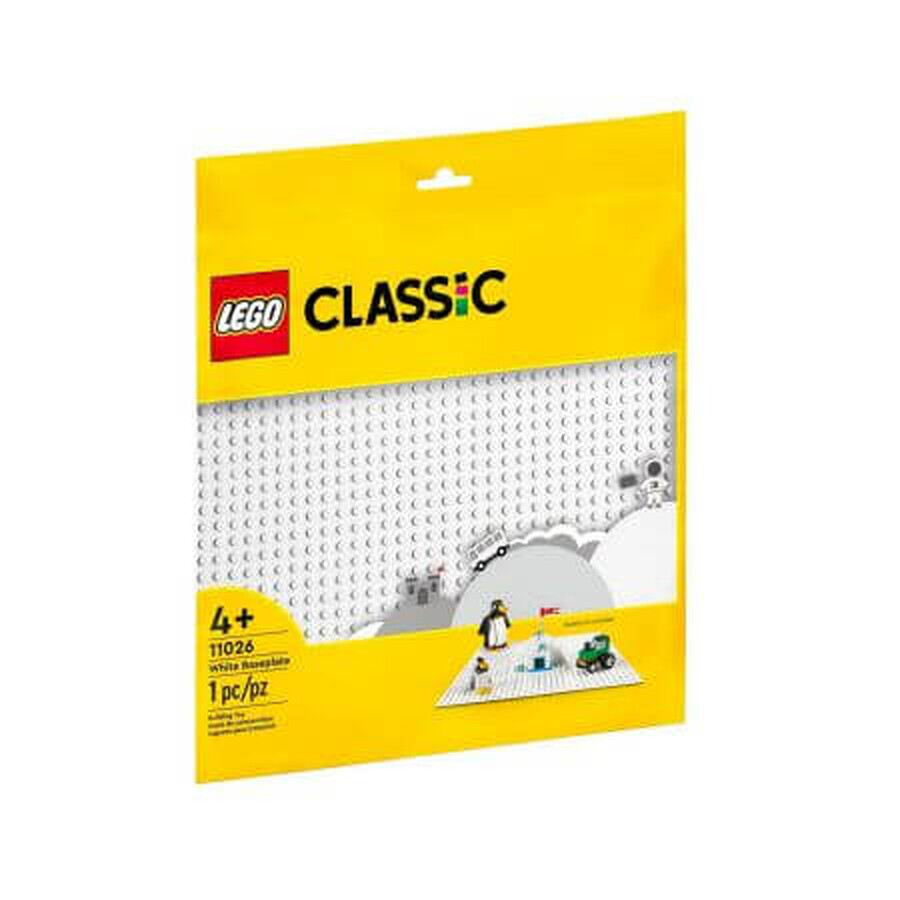 Lego Classic Grundplatte, Weiß, 11026, Lego