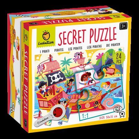 Puzzle mit kleinen Geheimnissen Piraten, +3 Jahre, Ludattica