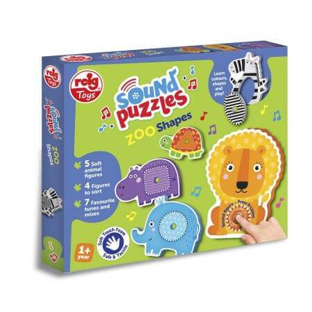 Puzzle cu sunete, +1 an, Animale de la Zoo, Reig