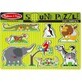 Holzpuzzle mit Ger&#228;uschen Zootiere, +2 Jahre, Melissa&amp;amp;Doug