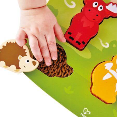 Waldtiere Fühlpuzzle, +24 Monate, Hape