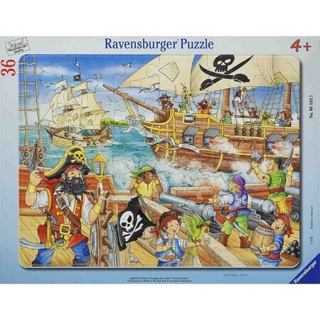 Puzzle tip rama Batalia pe Mare, +4 ani, 36 piese, Ravensburger