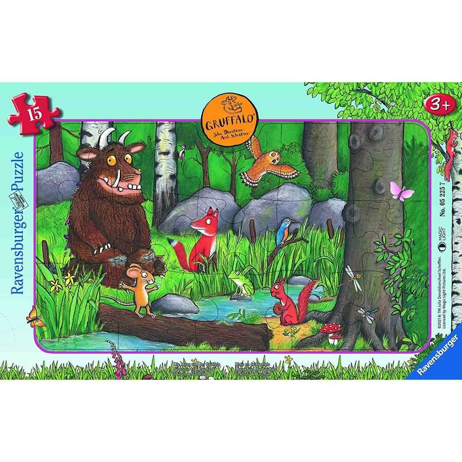 Puzzle tip rama Gruffalo, +3 ani, 15 piese, Ravensburger