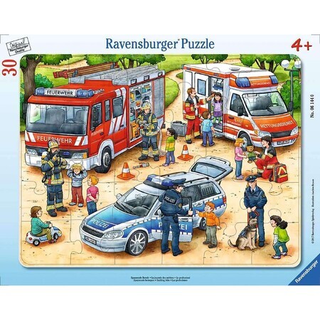 Puzzle tip rama Meserii Interesante, +4 ani, 30 piese, Ravensburger