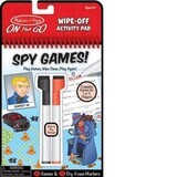 Reusable book with spy activities and games, +6 years, Melissa &amp; Doug