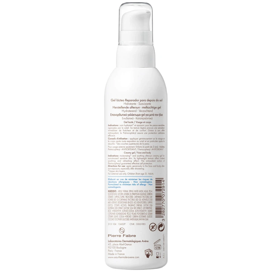Repairing gel after sun exposure, 200 ml, Avene