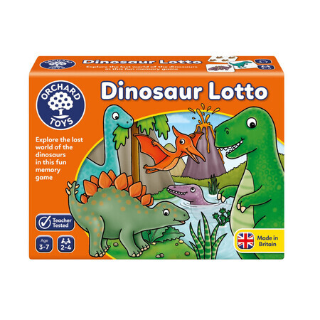Lernspiel Dinosaurier Lotto, +3 Jahre, Obstgarten