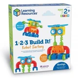 Spiel Let's Build 1, 2, 3 Coloring Robot, + 2 Jahre, Learning Resources