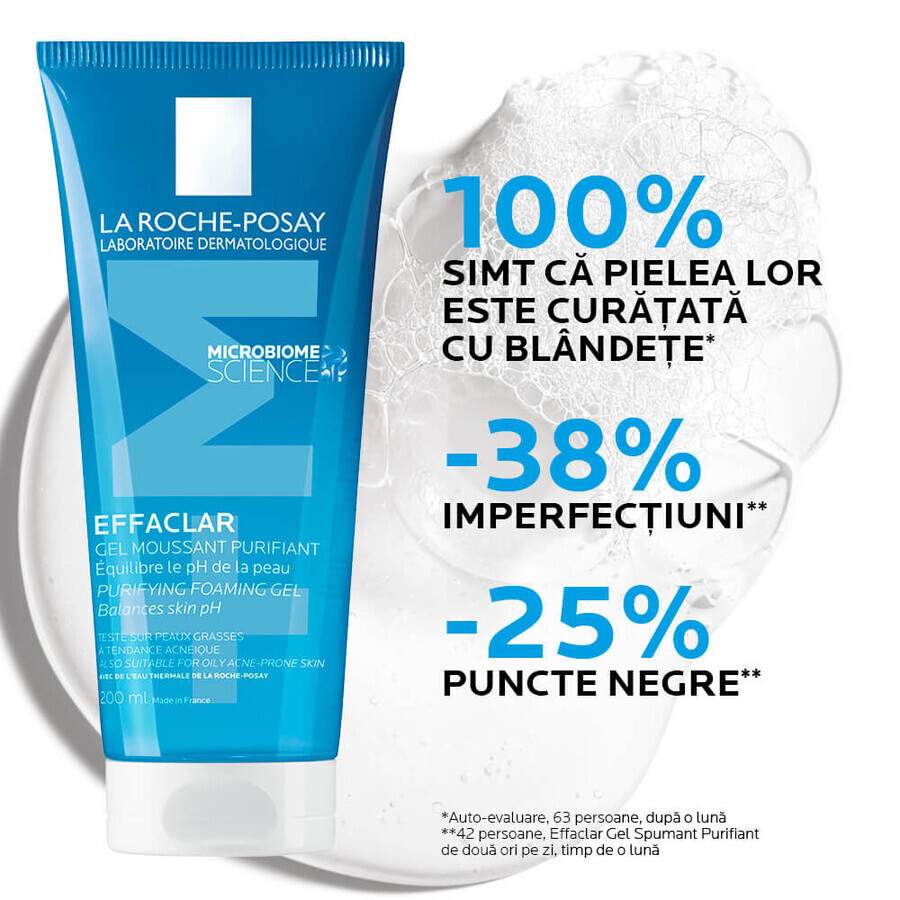 La Roche-Posay Effaclar reinigendes schäumendes Gel, 200 ml