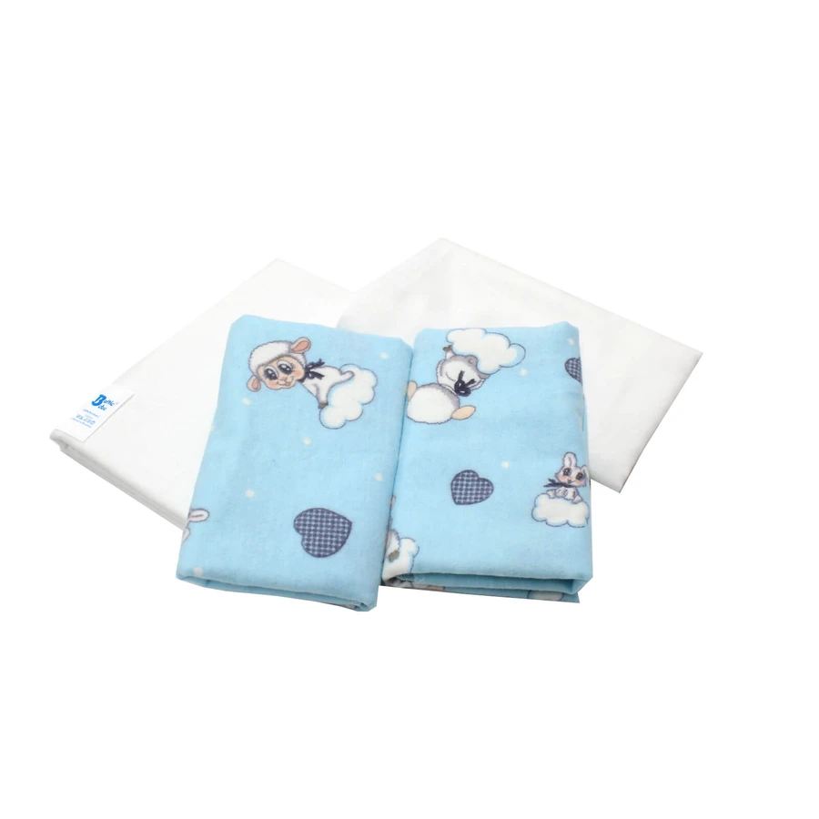 Couche Finet, Bleu/Alb, 70x80 cm, 4 pcs, Balbit Baby