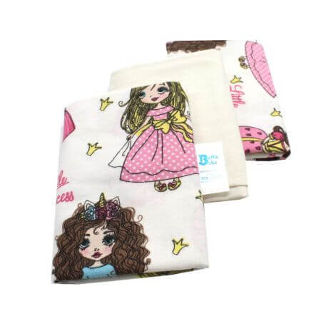 3er-Set Windeln aus Little Princess, 75x75 cm, Baltic Bebe