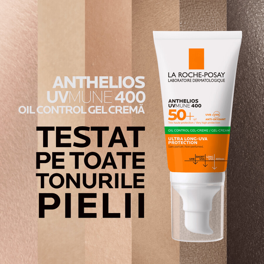 La Roche-Posay Anthelios XL Gel-Creme für trockenes Gesicht SPF 50+, 50 ml