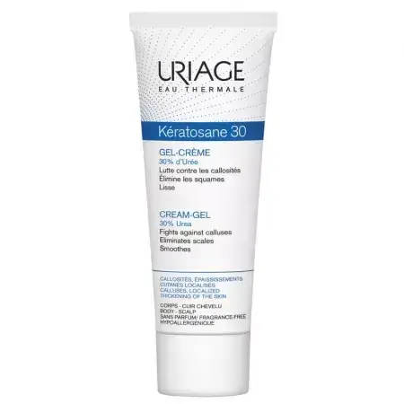 Gel-Creme für harte Haut Keratosane 30, 75 ml, Uriage