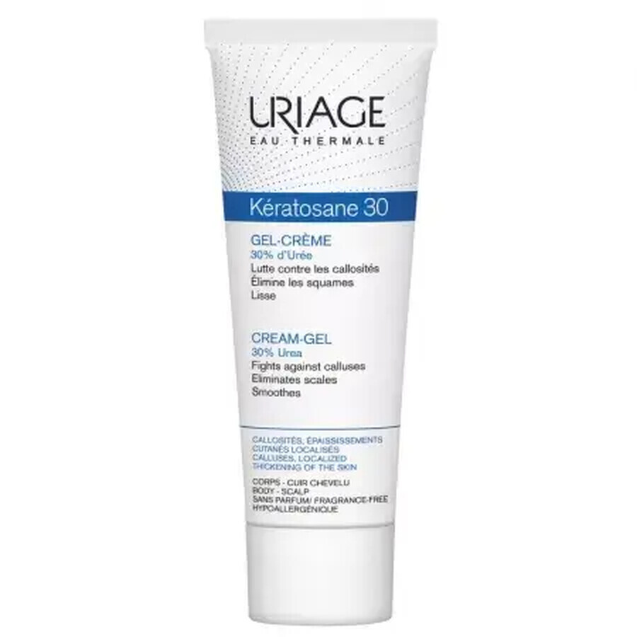 Gel-Creme für harte Haut Keratosane 30, 75 ml, Uriage