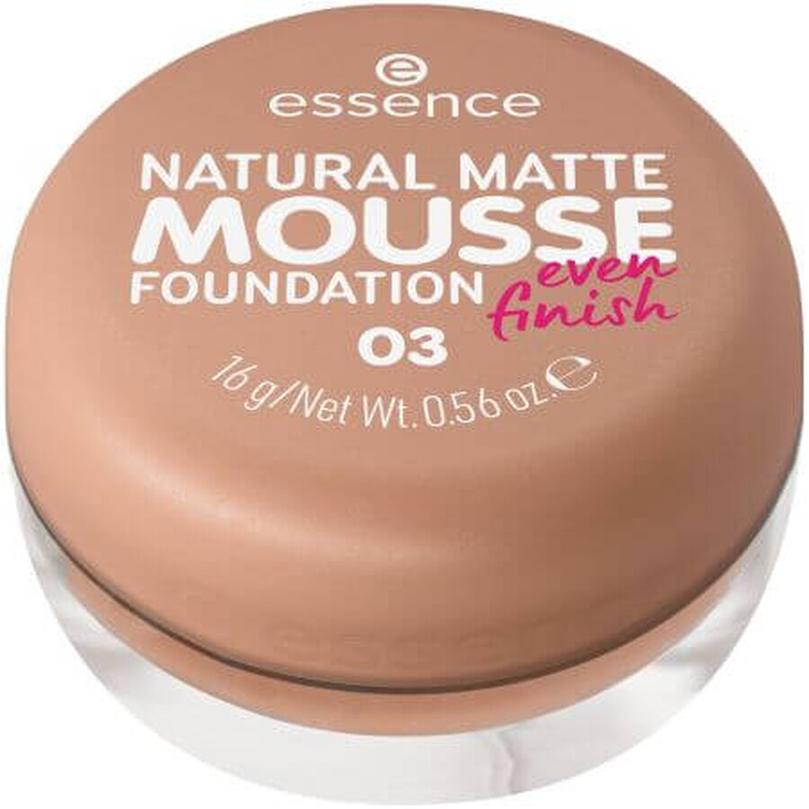 Naturmatte Matte Mousse Foundation, 03, 16 g, Essence