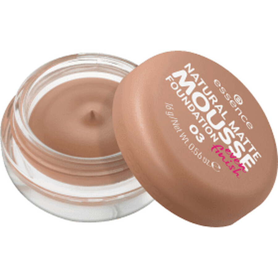 Naturmatte Matte Mousse Foundation, 03, 16 g, Essence