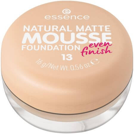 Fond de teint mousse mat naturel, 13, 16 g, Essence