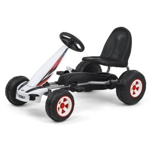 Children's pedal go-kart Viper, White, Milly Mally