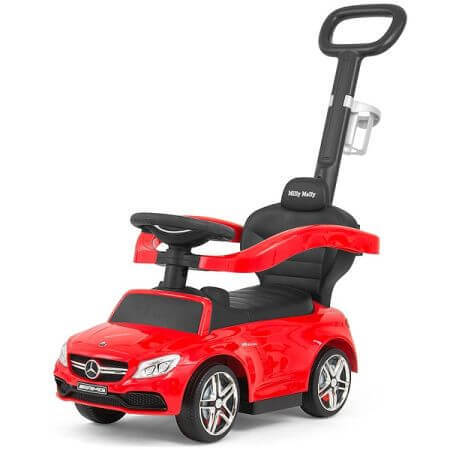 Mercedes AMG Rojo 3 en 1 coche para niños, Milly Mally