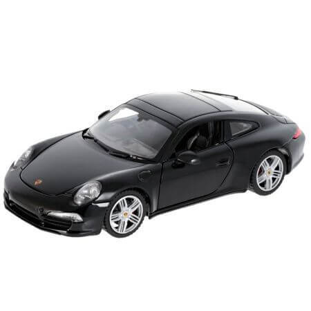 Porsche 911 Metallauto, Maßstab 1 zu 24, Schwarz, Rastar