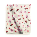Couverture douillette en polaire, 70 x 90 cm, gris avec des boucles, Tuxi Brands
