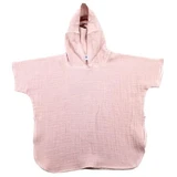 Muslin poncho with hood, 3-4 years, Pink, Baltic Bebe