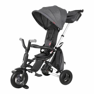Nova Rubber ultra-folding children's tricycle, Black, Qplay