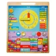 Magnetischer Kalender auf Rumänisch, BigJigs