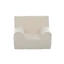 Fluwelen kinderfauteuil, Wit, Twindeco
