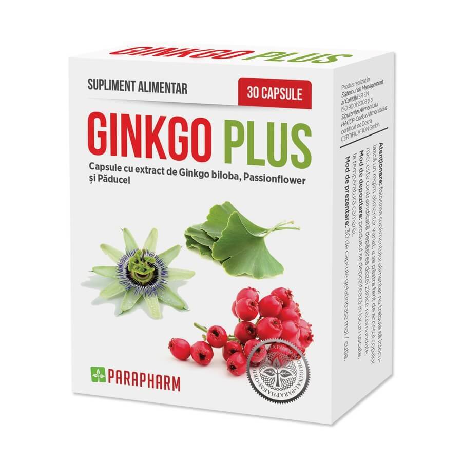 Ginkgo Plus, 30 Kapseln, Parapharm