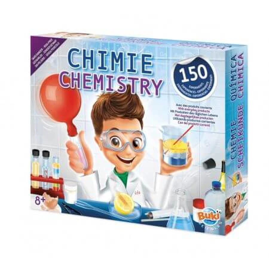 Chemielabor 150 Experimente, +8 Jahre, Buki