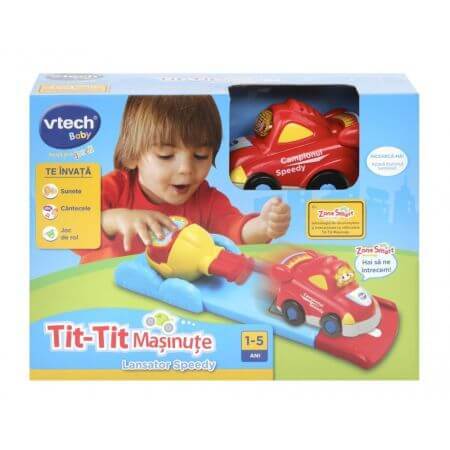 Lansator Masinute, Speedy, 1-5 ani, Vtech Tit-Tit Masinute