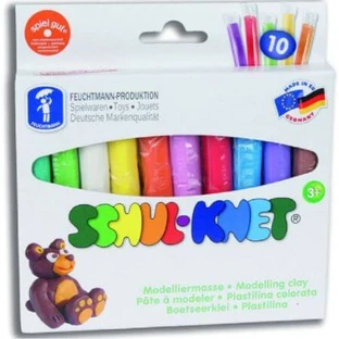 Knetmasse, ungiftig, 10 Farben, 6280102, Feuchtmann