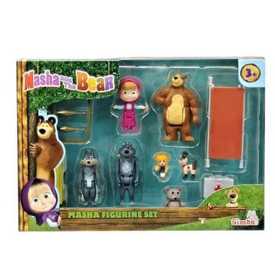 Coffret 7 figurines Masha Michka, + 3 ans