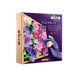 Wood & Craft Holzrahmen Modellierset, 21 x 21 cm, +12 Jahre, Blumen 2, Okto