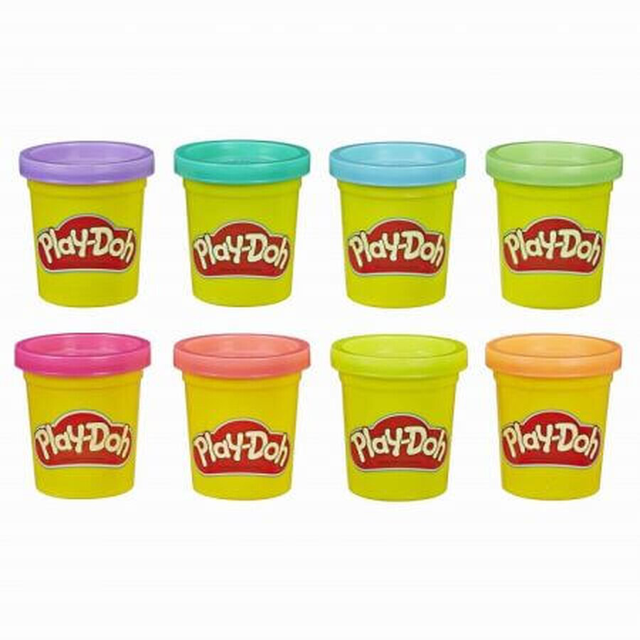 Set Plastilina, 8 rezerve colorate, Play Doh