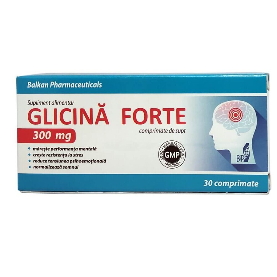 Glycine Forte 300 mg, 30 Tabletten, EsVida Pharma