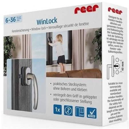 Tür-, Balkon- und Fenstersicherungen, Grau, Reer