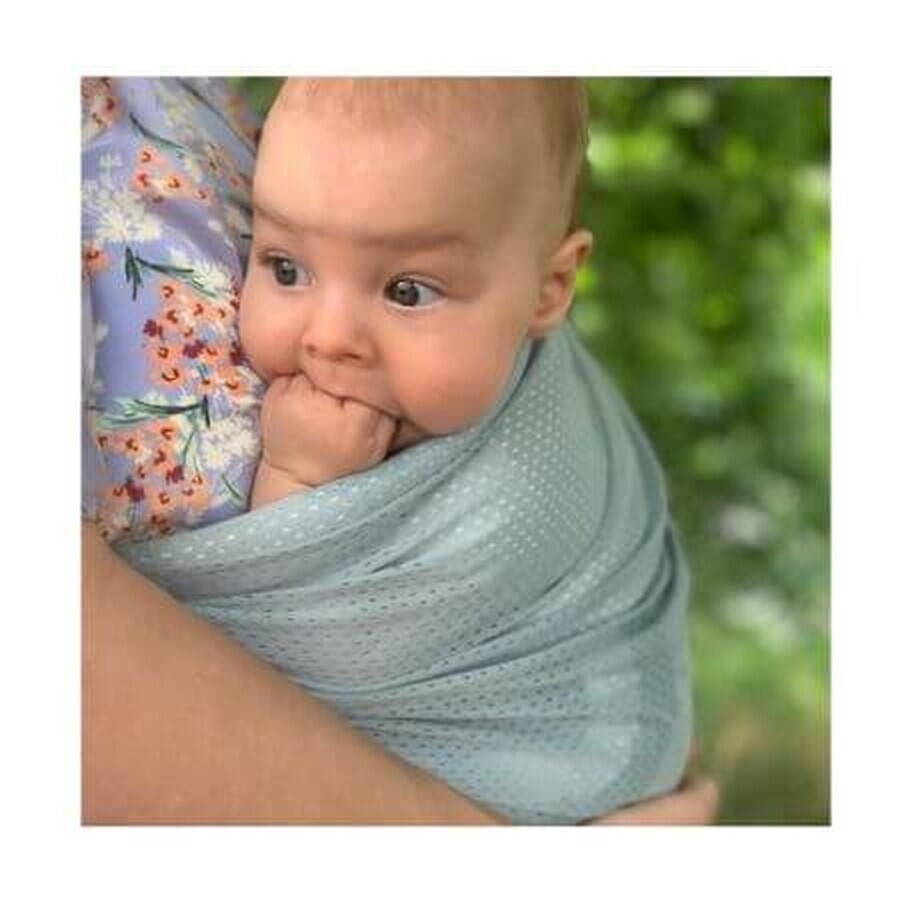 Mini Sling Babytrage, Cool Air Sage, 0-15 kg, Minimonkey