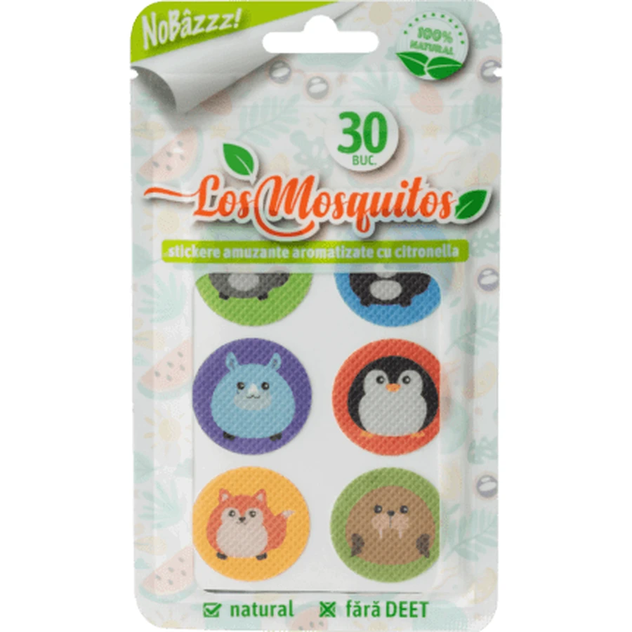 Flavoured stickers, 30 pieces, Los Mosquitos