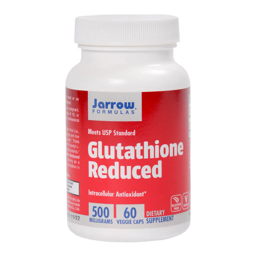 Glutathion Reduziert 500mg Jarrow Formulas, 60 Kapseln, Secom