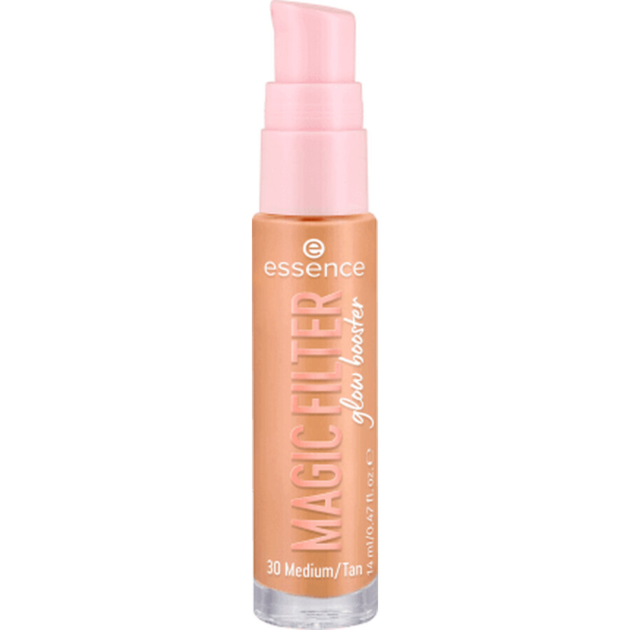 Gekleurde make-upbasis Glow Booster Magic Filter, 30 - Medium/Tan, 14 ml, Essence