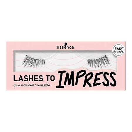 Gene false Lashes to Impress, 03 - Halbe Wimpern, 1 Paar, Essence