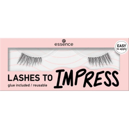 Gene false Lashes to Impress, 03 - Halbe Wimpern, 1 Paar, Essence