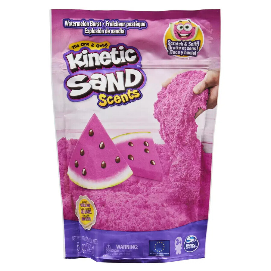 Kinetic Sand zum Modellieren von Melonengeschmack, 227 g, Kinetic Sand