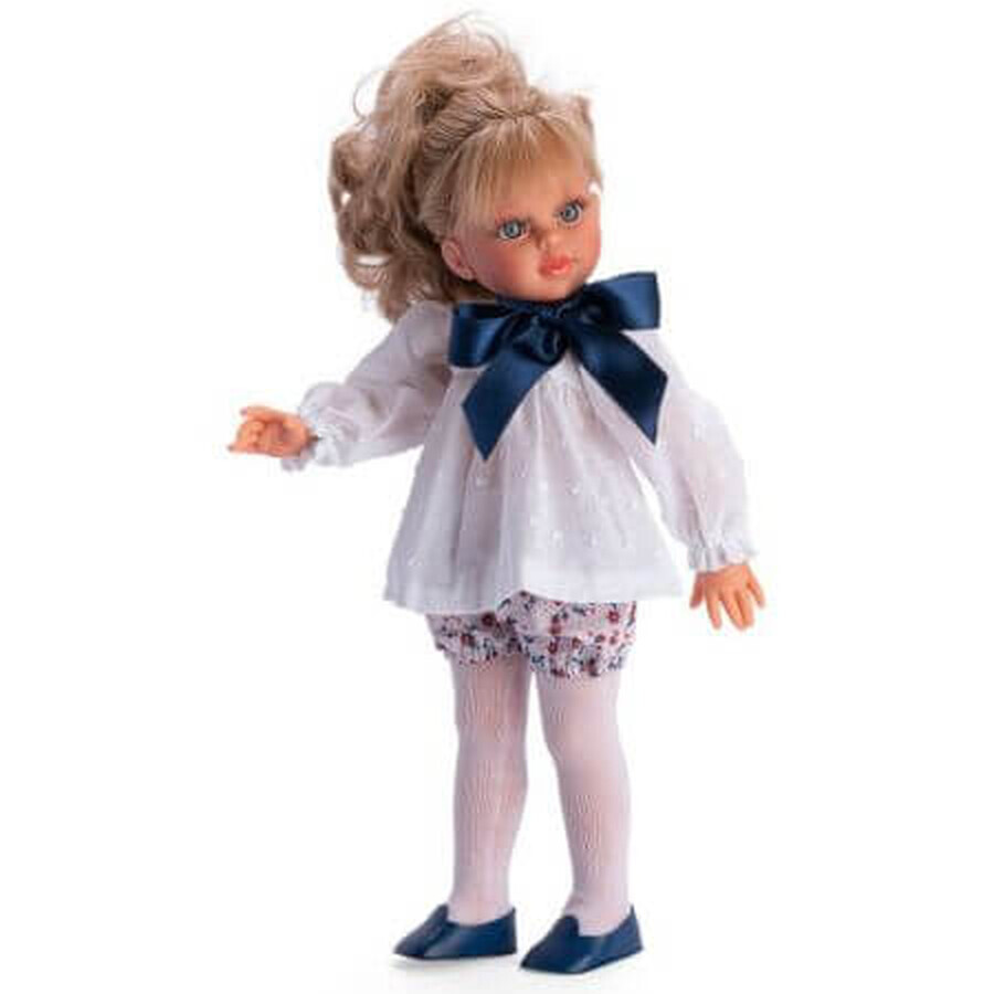 Sabrina Blonde Doll with White Shirt with Bow, +3 years, 40 cm, Asivil