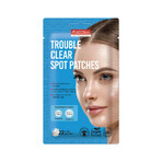 Patchs anti-acné transparents avec hydrocolloïde, arbre à thé et acide salicylique, 22 pièces, Purederm